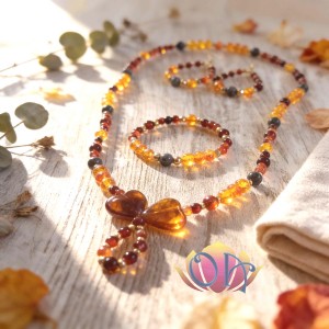 CONJUNTO BOHO HOLISTIC - AMBAR SANGUE DE DRAGÃO